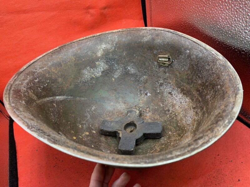 Mk3 Turtle Helmet - Original WW2 British / Canadian Army Combat Helmet - The Militaria Shop