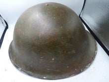 Load image into Gallery viewer, Mk3 Canadian / British Army Original WW2 Turtle Helmet High Rivet - The Militaria Shop