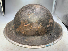 Load image into Gallery viewer, Original WW2 British Army Mk2 Army Combat Helmet - South African Manufactured - The Militaria Shop