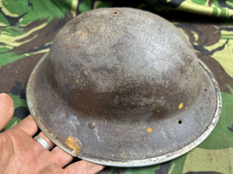 British Army Mk2 Brodie Helmet - Original WW2 - South African Manufactured - The Militaria Shop