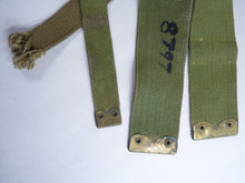 Load image into Gallery viewer, Original WW2 Pattern British Army L Straps Pair - 37 Pattern Webbing Haversack - The Militaria Shop