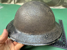 Load image into Gallery viewer, Original WW2 British Civil Defence Home Front Brodie Helmet & Liner Set - Si - The Militaria Shop