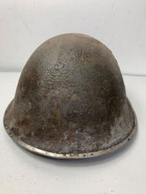 Load image into Gallery viewer, Mk3 Canadian / British Army Original WW2 Turtle Helmet High Rivet - The Militaria Shop