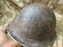 Charger l'image dans la galerie, WW2 Mk3 High Rivet Turtle - British / Canadian Army Helmet - Nice Original - The Militaria Shop