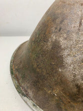 Load image into Gallery viewer, Mk3 Canadian / British Army Original WW2 Turtle Helmet High Rivet - The Militaria Shop