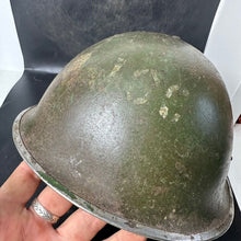 Load image into Gallery viewer, Original WW2 British / Canadian Army Mk3 Combat Helmet & Liner - The Militaria Shop