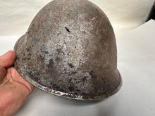Load image into Gallery viewer, Mk3 Canadian / British Army Original WW2 Turtle Helmet High Rivet - The Militaria Shop