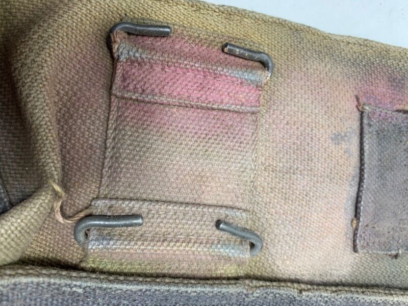 Original WW2 Pattern 37 Pattern British Army Webbing Bren Pouch - The Militaria Shop
