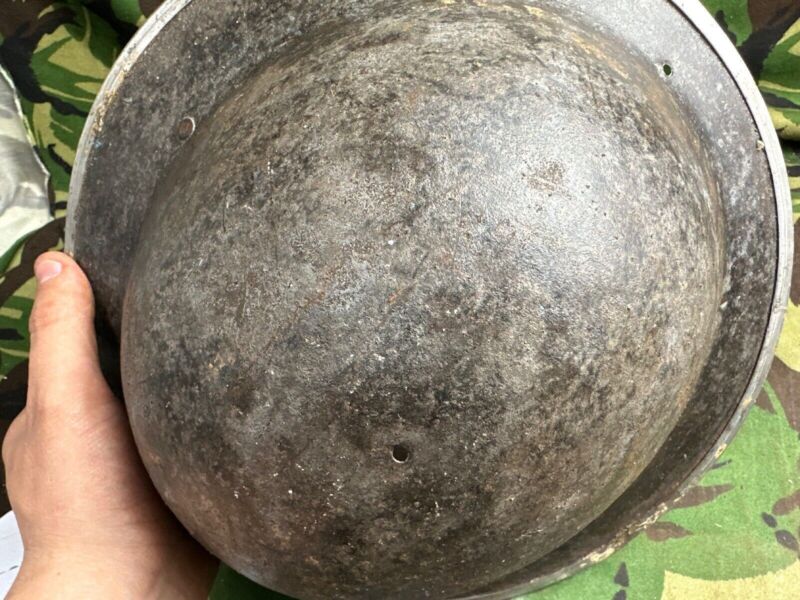 British Army Mk2 Brodie Helmet - Original WW2 - South African Manufactured - The Militaria Shop