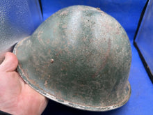 Load image into Gallery viewer, Original WW2 British Army Mk3 Combat Helmet & Liner Set - The Militaria Shop