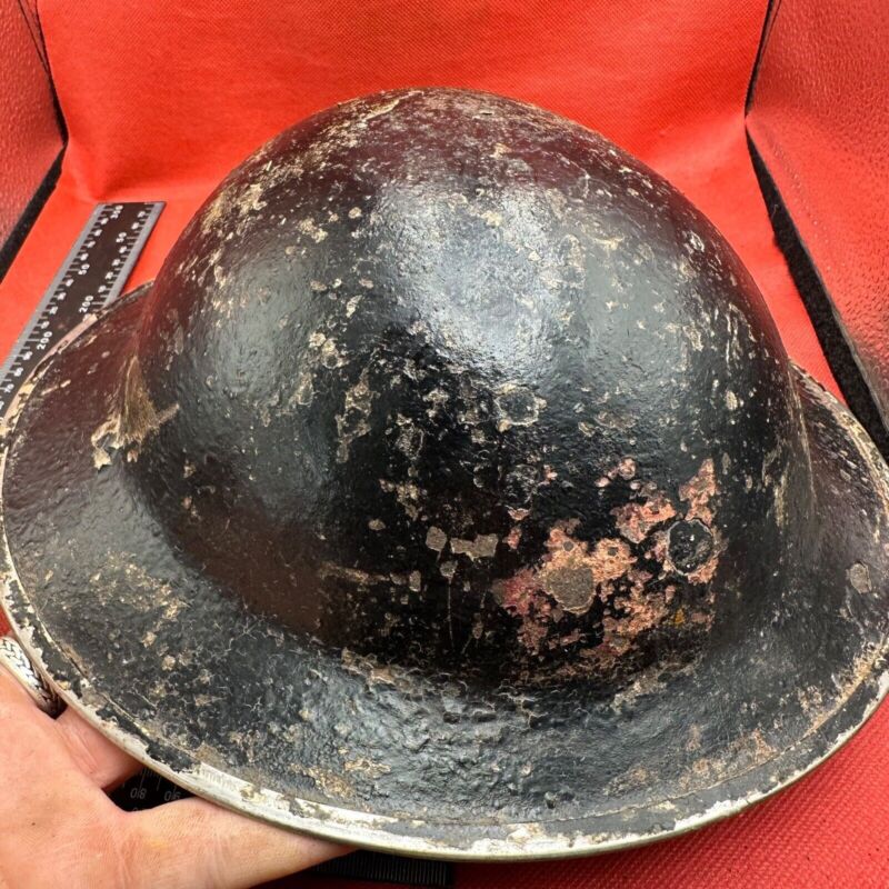 British Army Mk2 Brodie Helmet - Original WW2 - South African Manufactured - The Militaria Shop