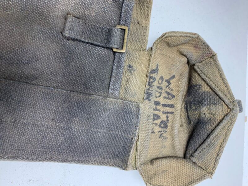Original WW2 Pattern 37 Pattern British Army Webbing Bren Pouch - The Militaria Shop