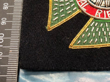 Lade das Bild in den Galerie-Viewer, British Army Bullion Embroidered Blazer Badge - The King's Royal Rifle Corp - The Militaria Shop