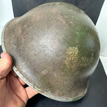 Load image into Gallery viewer, Original WW2 British / Canadian Army Mk3 Combat Helmet & Liner - The Militaria Shop