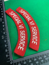 Lade das Bild in den Galerie-Viewer, British Army Special VI Service Shoulder Title Pair - The Militaria Shop
