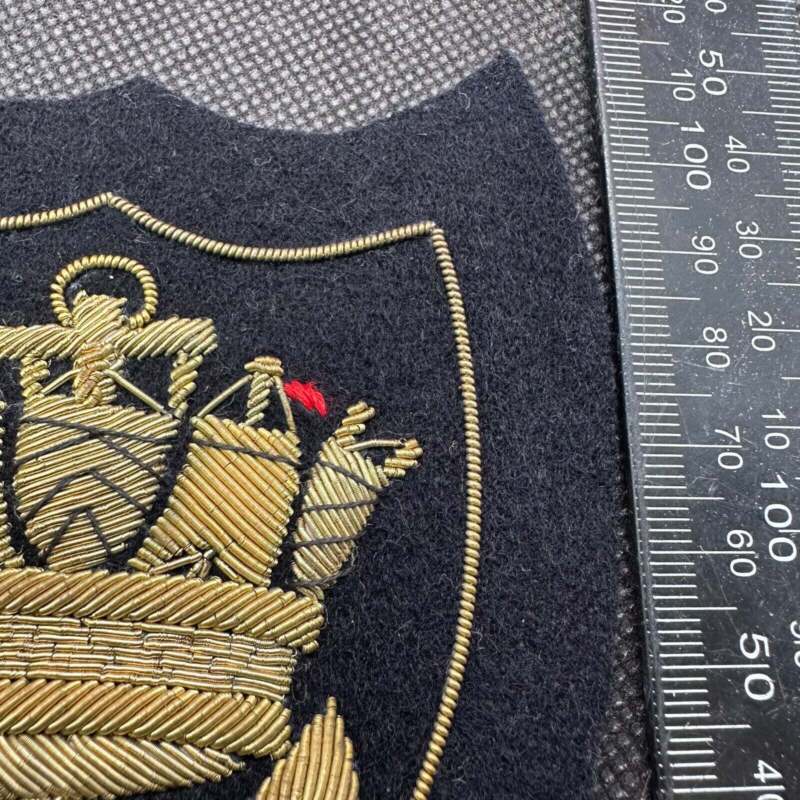 British Royal Merchant Navy Marine Bullion Embroidered Blazer Badge - The Militaria Shop