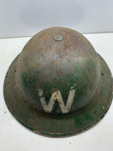Load image into Gallery viewer, Original WW2 British Home Front Civil Defence Wardens Helmet & Liner - The Militaria Shop