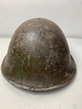 Load image into Gallery viewer, Mk3 Canadian / British Army Original WW2 Turtle Helmet High Rivet - The Militaria Shop