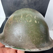 Load image into Gallery viewer, Original WW2 British / Canadian Army Mk3 Combat Helmet & Liner - The Militaria Shop