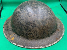 Load image into Gallery viewer, Original WW2 British Army Combat Helmet Mk2 Brodie - Red Div Sign - The Militaria Shop