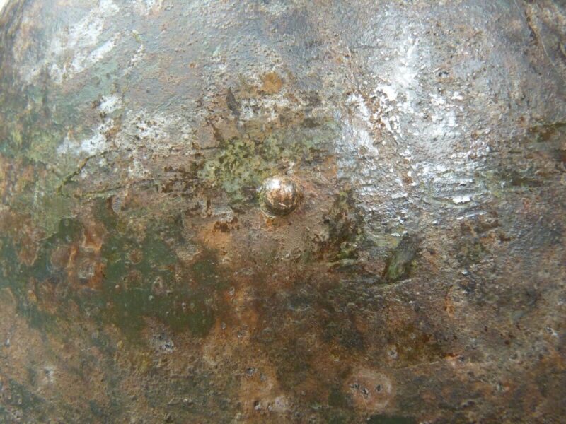 Original Mk3 Canadian / British Army WW2 Turtle Helmet High Rivet - The Militaria Shop