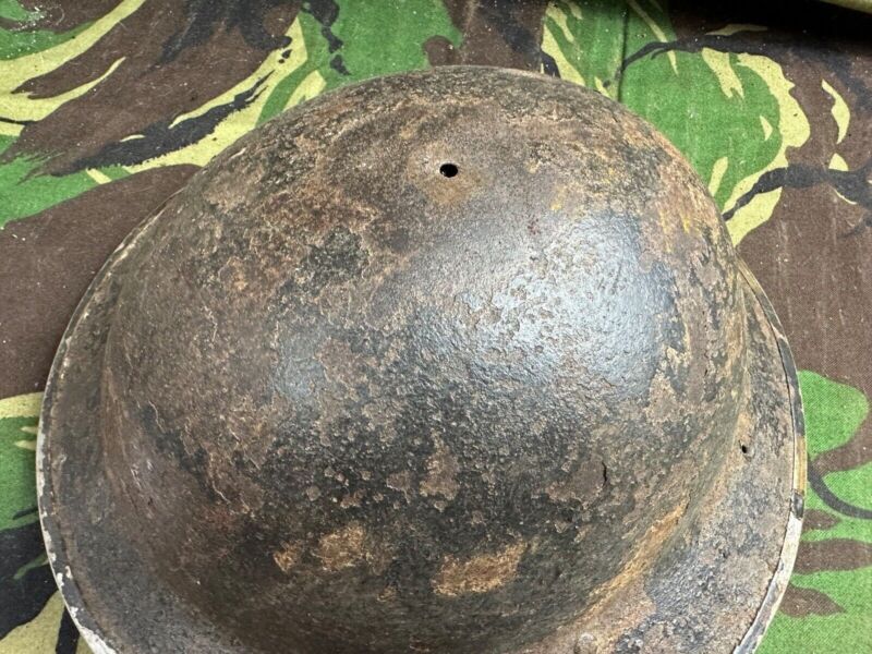 British Army Mk2 Brodie Helmet - Original WW2 - South African Manufactured - The Militaria Shop