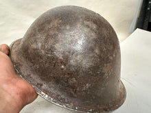 Load image into Gallery viewer, Mk3 Canadian / British Army Original WW2 Turtle Helmet High Rivet - The Militaria Shop