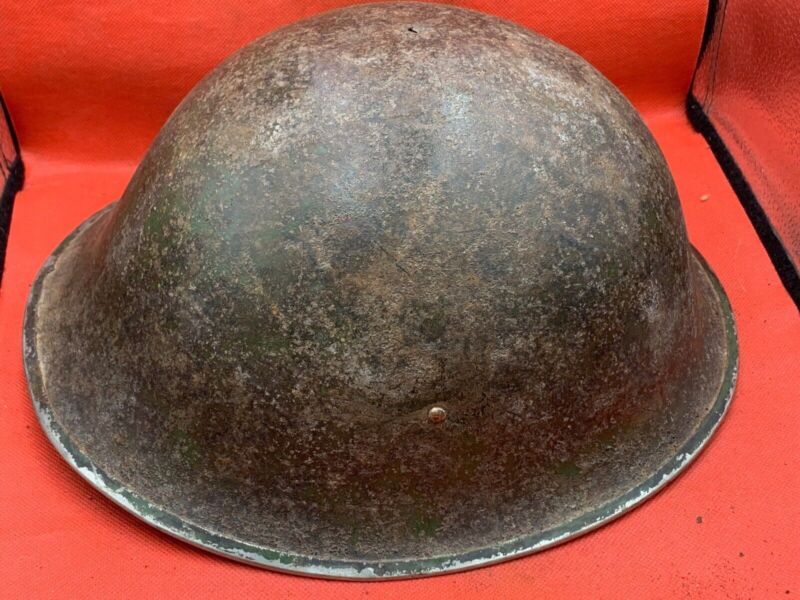 Mk3 Turtle Helmet - Original WW2 British / Canadian Army Combat Helmet - The Militaria Shop