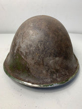 Load image into Gallery viewer, Mk3 Canadian / British Army Original WW2 Turtle Helmet High Rivet - The Militaria Shop