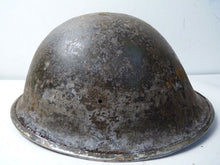 Load image into Gallery viewer, Mk3 Canadian / British Army Original WW2 Turtle Helmet High Rivet - The Militaria Shop