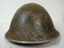 Load image into Gallery viewer, Original Mk3 Canadian / British Army WW2 Turtle Helmet High Rivet - The Militaria Shop