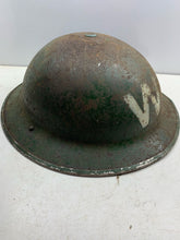 Load image into Gallery viewer, Original WW2 British Home Front Civil Defence Wardens Helmet & Liner - The Militaria Shop