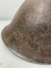 Load image into Gallery viewer, Mk3 Canadian / British Army Original WW2 Turtle Helmet High Rivet - The Militaria Shop
