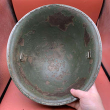Charger l'image dans la galerie, Original British / Canadian Army WW2 Soldiers Military Combat Mk3 Turtle Helmet - The Militaria Shop