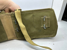 Load image into Gallery viewer, Original WW2 British Army Assault Light Weight Gas Mask Bag 1943 Dated - The Militaria Shop