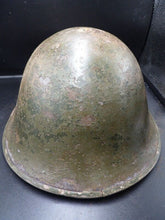 Load image into Gallery viewer, Mk3 Canadian / British Army Original WW2 Turtle Helmet High Rivet - The Militaria Shop
