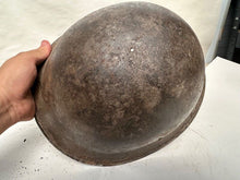Load image into Gallery viewer, Mk3 Canadian / British Army Original WW2 Turtle Helmet High Rivet - The Militaria Shop
