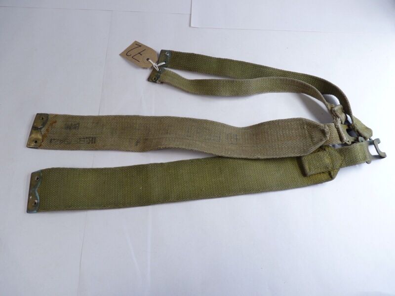 Original WW2 Pattern British Army L Straps Pair - 37 Pattern Webbing Haversack - The Militaria Shop