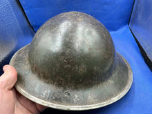 Load image into Gallery viewer, Original WW2 British Army Mk2 Combat Helmet Shell - South African - With Liner - The Militaria Shop