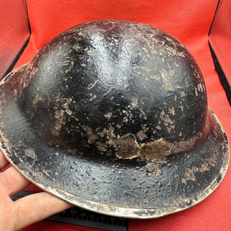 British Army Mk2 Brodie Helmet - Original WW2 - South African Manufactured - The Militaria Shop