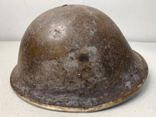 Load image into Gallery viewer, Mk3 Canadian / British Army Original WW2 Turtle Helmet High Rivet - The Militaria Shop