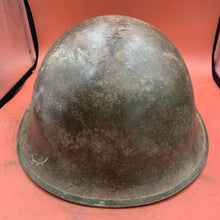 Load image into Gallery viewer, Original British / Canadian Army WW2 Soldiers Military Combat Mk3 Turtle Helmet - The Militaria Shop
