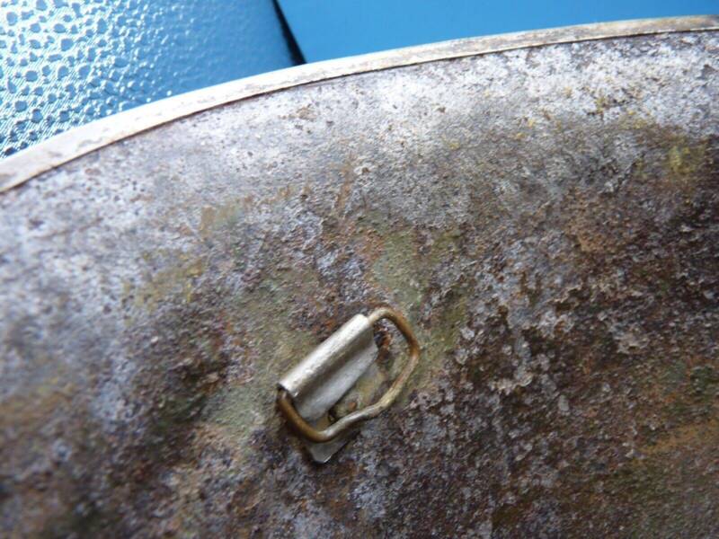 Original WW2 British / Canadian Army Mk3 High Rivet Turtle Army Combat Helmet - The Militaria Shop