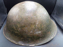 Load image into Gallery viewer, Mk3 Canadian / British Army Original WW2 Turtle Helmet High Rivet - The Militaria Shop
