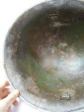 Charger l'image dans la galerie, Original WW2 British / Canadian Army Mk3 High Rivet Turtle Army Combat Helmet - The Militaria Shop