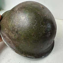 Load image into Gallery viewer, Original WW2 Helmet British / Canadian Army WW2 Mk3 Turtle Helmet - The Militaria Shop