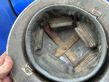 Load image into Gallery viewer, Original WW2 British Army Mk2 Combat Helmet Shell - South African - With Liner - The Militaria Shop