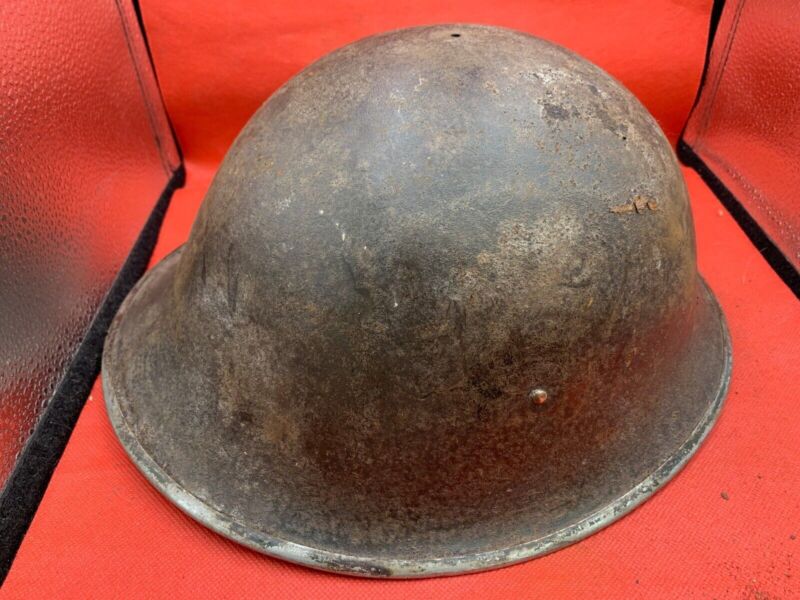 Mk3 Turtle Helmet - Original WW2 British / Canadian Army Combat Helmet - The Militaria Shop