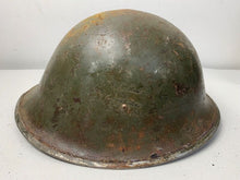 Load image into Gallery viewer, Mk3 Canadian / British Army Original WW2 Turtle Helmet High Rivet - The Militaria Shop