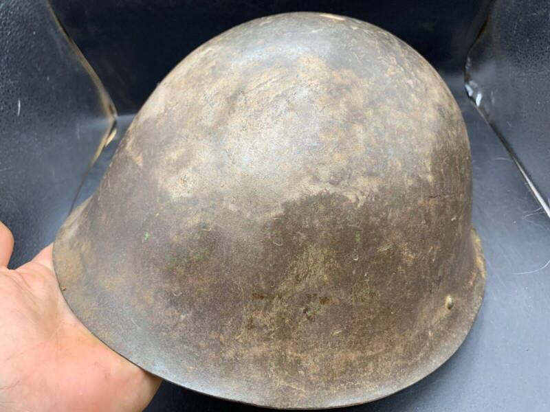 Original WW2 Onwards (1945-1952) British Army Mk4 Turtle Helmet - The Militaria Shop